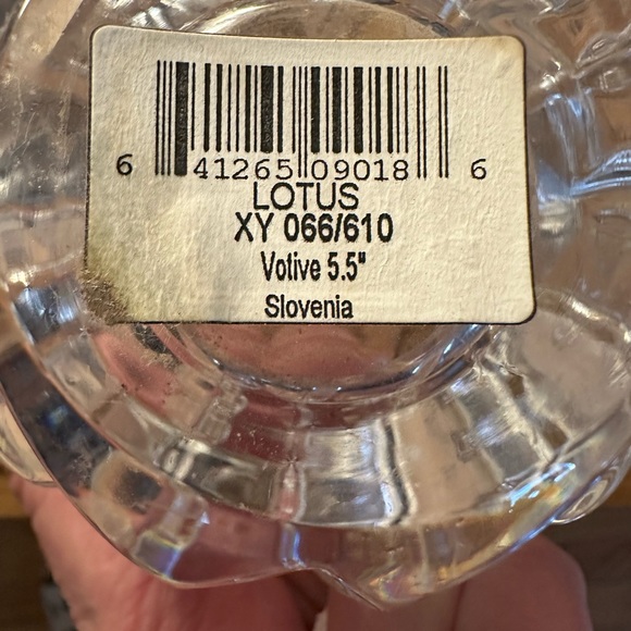 Mikasa Crystal Lotus votive holder - Picture 2 of 2